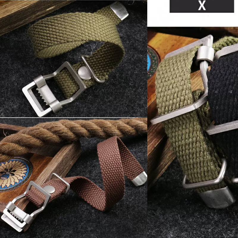 20mm 22mm 19mm 21mm High quali - Canvas Strap Watch ulasan dan harga