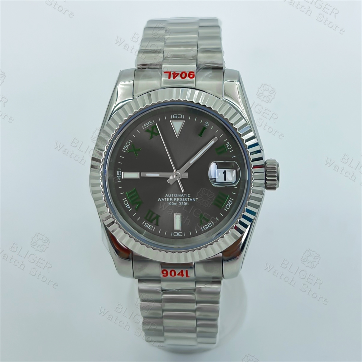 BLIGER 36mm 39mm Sunburst Grey - Rolex Watch Datejust ulasan dan harga