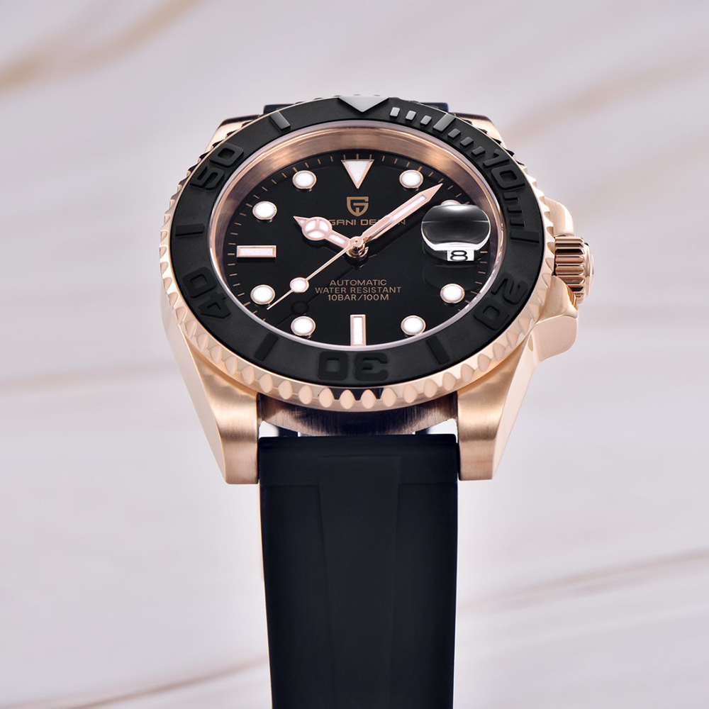 PAGANI DESIGN Automatic Watch  - Rubber Strap Diver ulasan dan harga