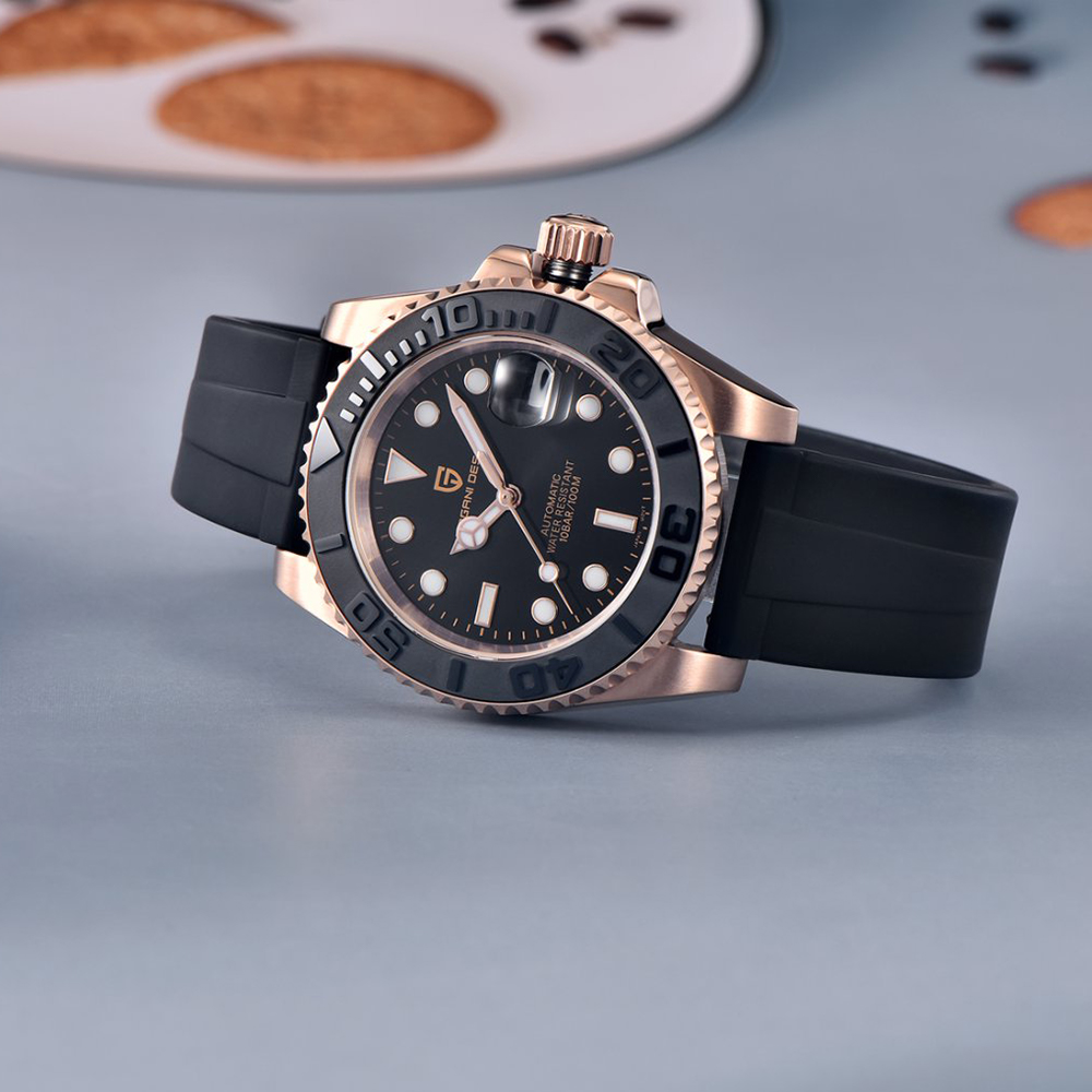 PAGANI DESIGN Automatic Watch  - Rubber Strap Diver ulasan dan harga