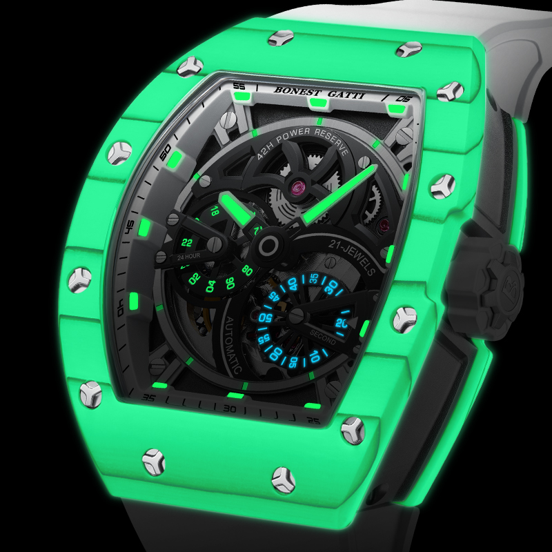 BONEST GATTI Men's Mechanical  - Rubber Strap Diver ulasan dan harga