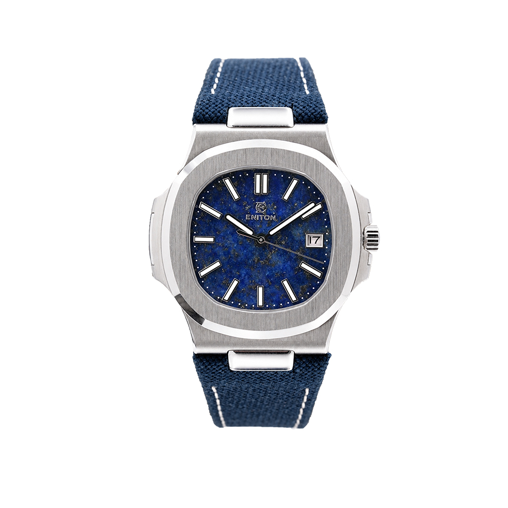 ENITON 38mm Stone Dial Composi - Canvas Strap Watch ulasan dan harga