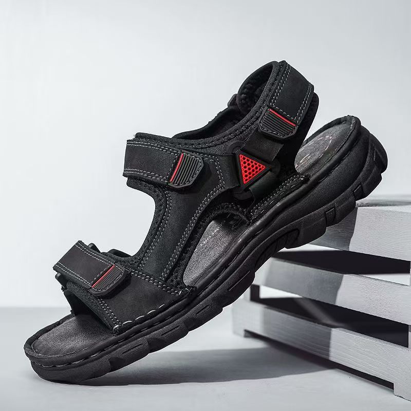 Men 2026 Summer New Real Leath - Sport Loop Velcro ulasan dan harga