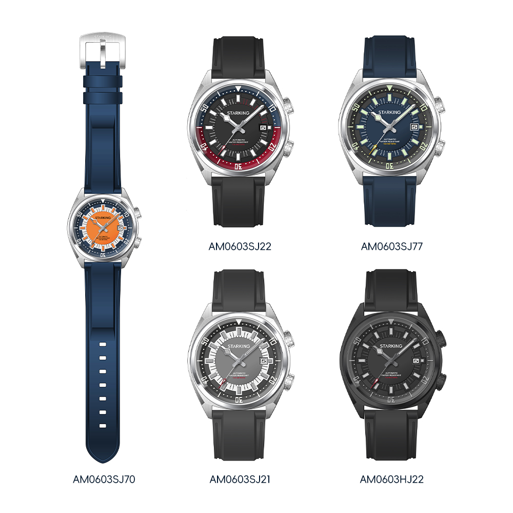 STARKING Men's Automatic 8215  - Rubber Strap Diver ulasan dan harga