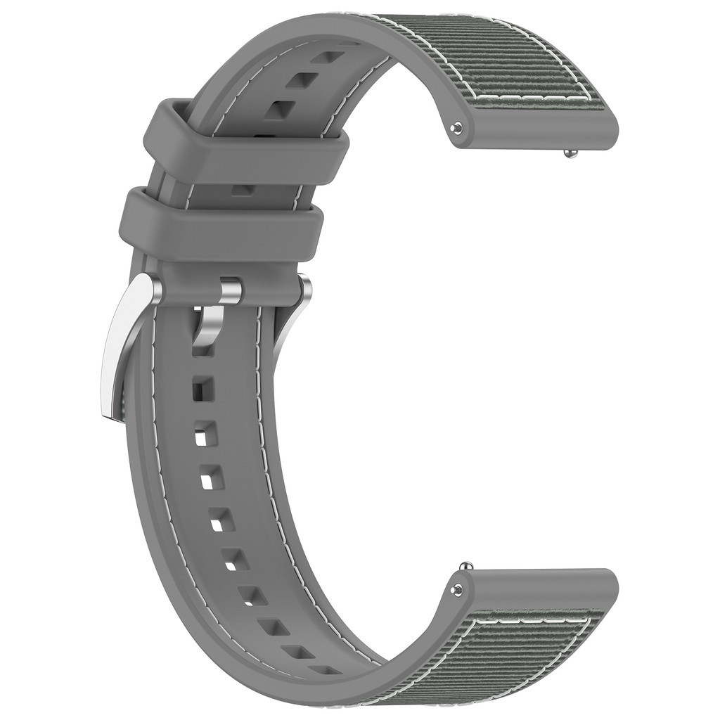 22mm Woven Nylon+Silicone Stra - Silicone Watch Band 22Mm ulasan dan harga