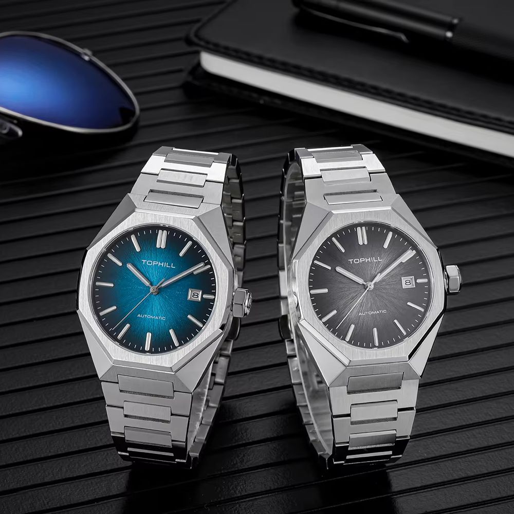 TOPHILL 39mm Miyota 8215 Mecha - Butterfly Clasp Deployant ulasan dan harga