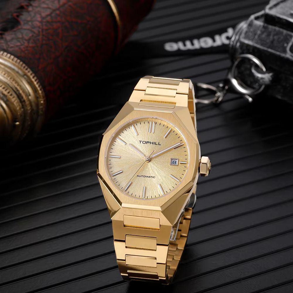 TOPHILL 39mm Miyota 8215 Mecha - Butterfly Clasp Deployant ulasan dan harga