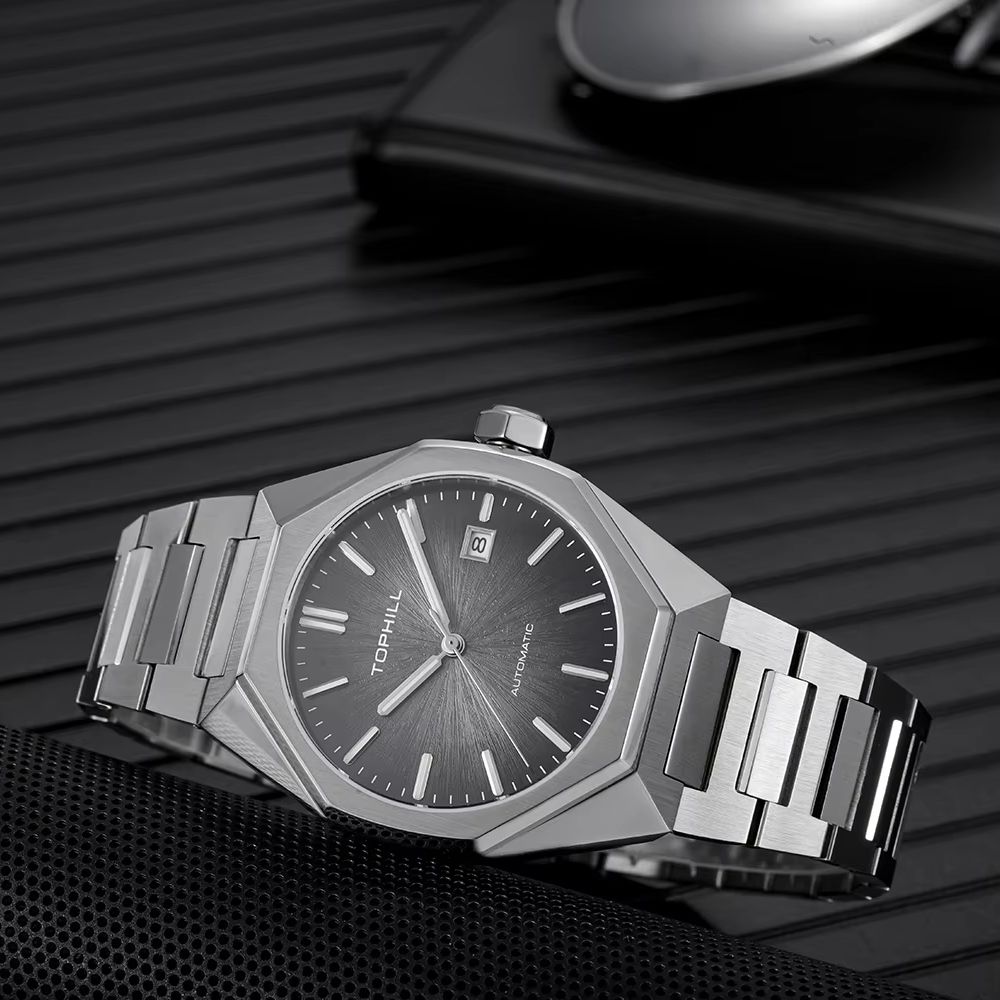TOPHILL 39mm Miyota 8215 Mecha - Butterfly Clasp Deployant ulasan dan harga