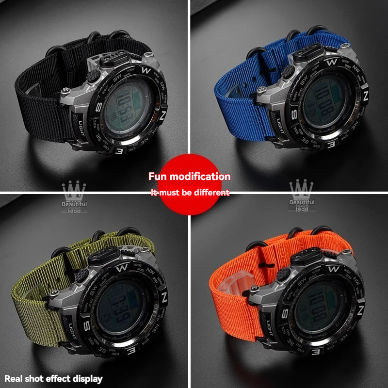 For Casio watch accessories DW - Canvas Strap Watch ulasan dan harga