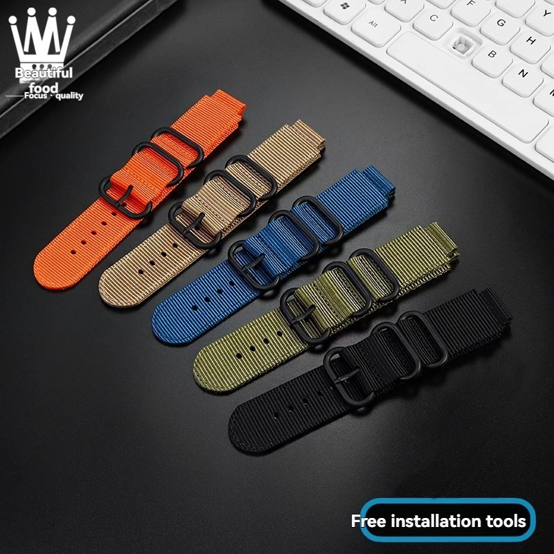 For Casio watch accessories DW - Canvas Strap Watch ulasan dan harga