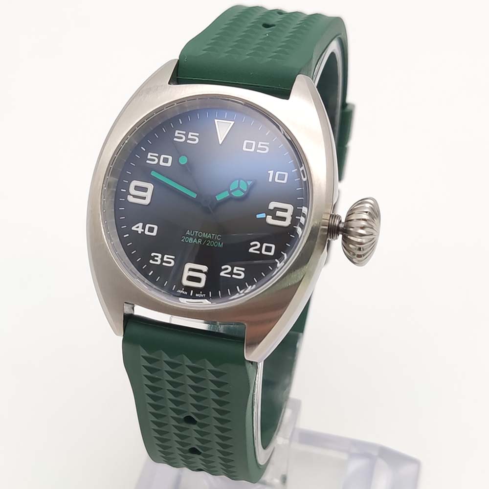 Fashion 36MM Self-Winding Move - Rubber Strap Diver ulasan dan harga