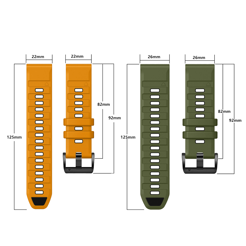 Fenix E 47mm Official QuickFit - Silicone Watch Band 22Mm ulasan dan harga