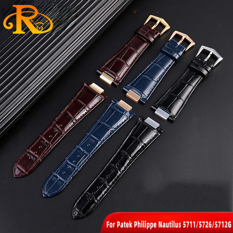 25X13mm notch Genuine Leather  - Patek Philippe Watch Nautilus ulasan dan harga