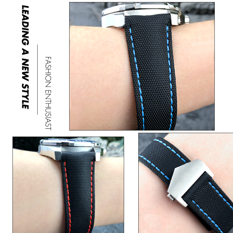 19mm 20mm 21mm 22mm Canvas Nyl - Canvas Strap Watch ulasan dan harga